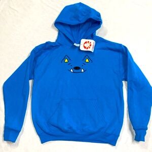 NWT WhatIf Monster Blue hooded Sweatshirt